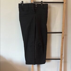 LOFT Black Polka Dot Cropped Ankle Jeans